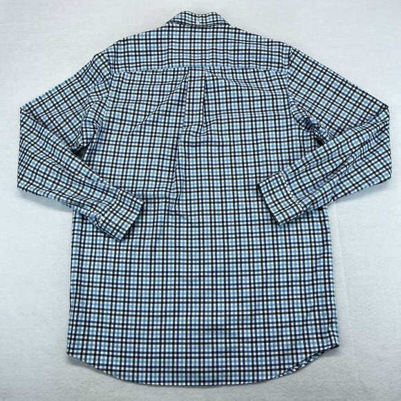 Duluth Trading Button Down Shirt Large Tall LT  Men's Trim Fit Long Sleeve Plaid - Picture 8 of 10